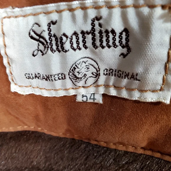 Vintage 70s Women's Tan Leather Shearling Coat - Picture 10 of 12